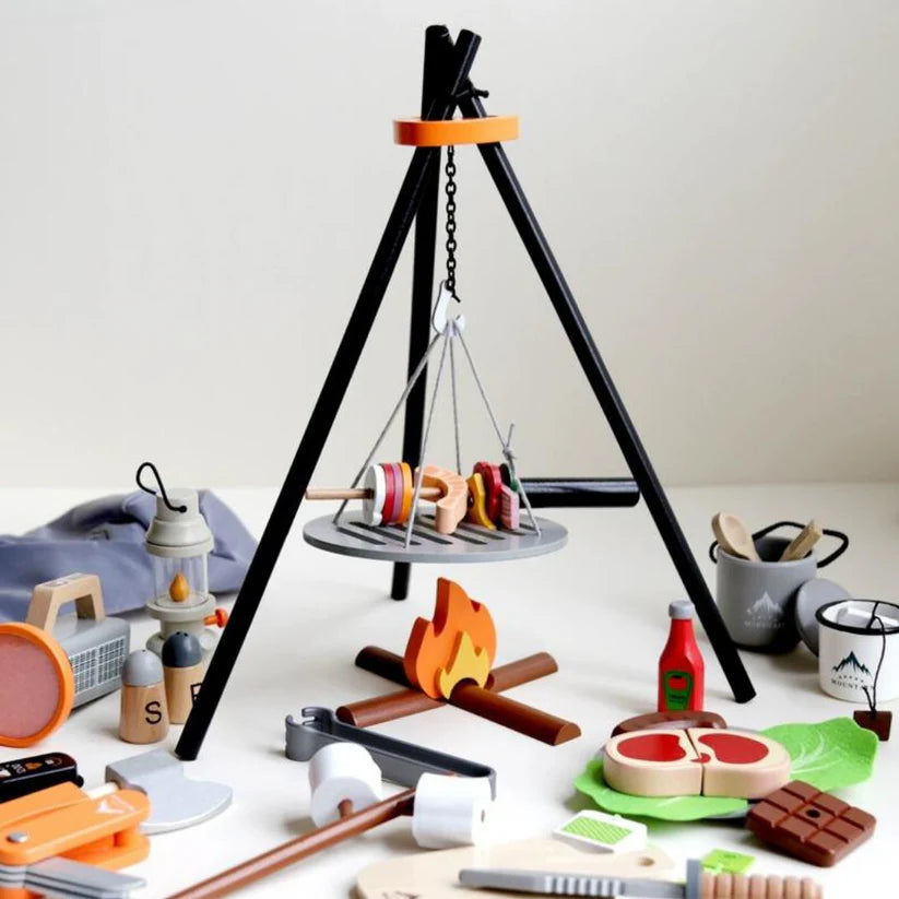 BBQ Set aus Holz