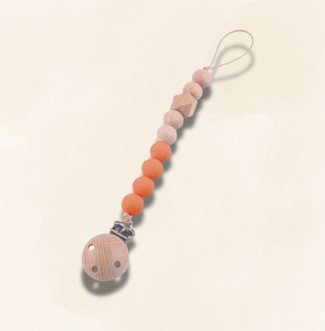 Farbenfrohe Schnullerkette