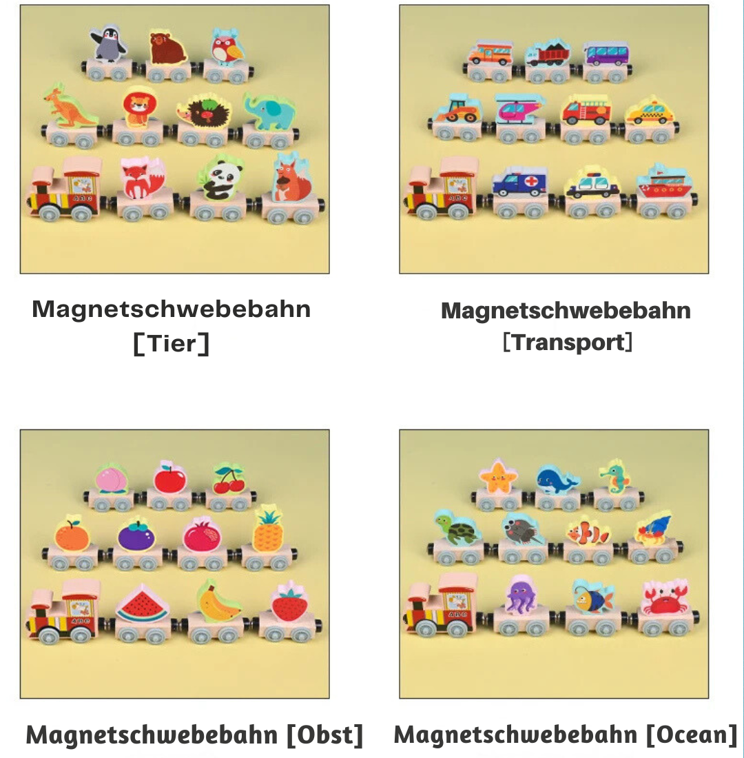 Magnetischer Holzzug