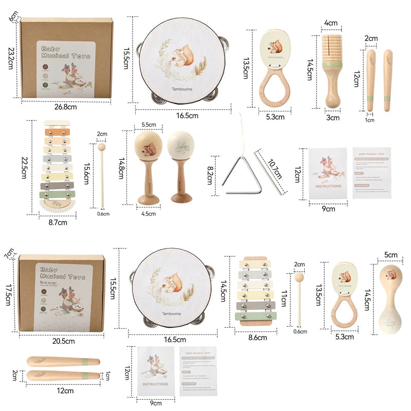 Musikinstrumente Set