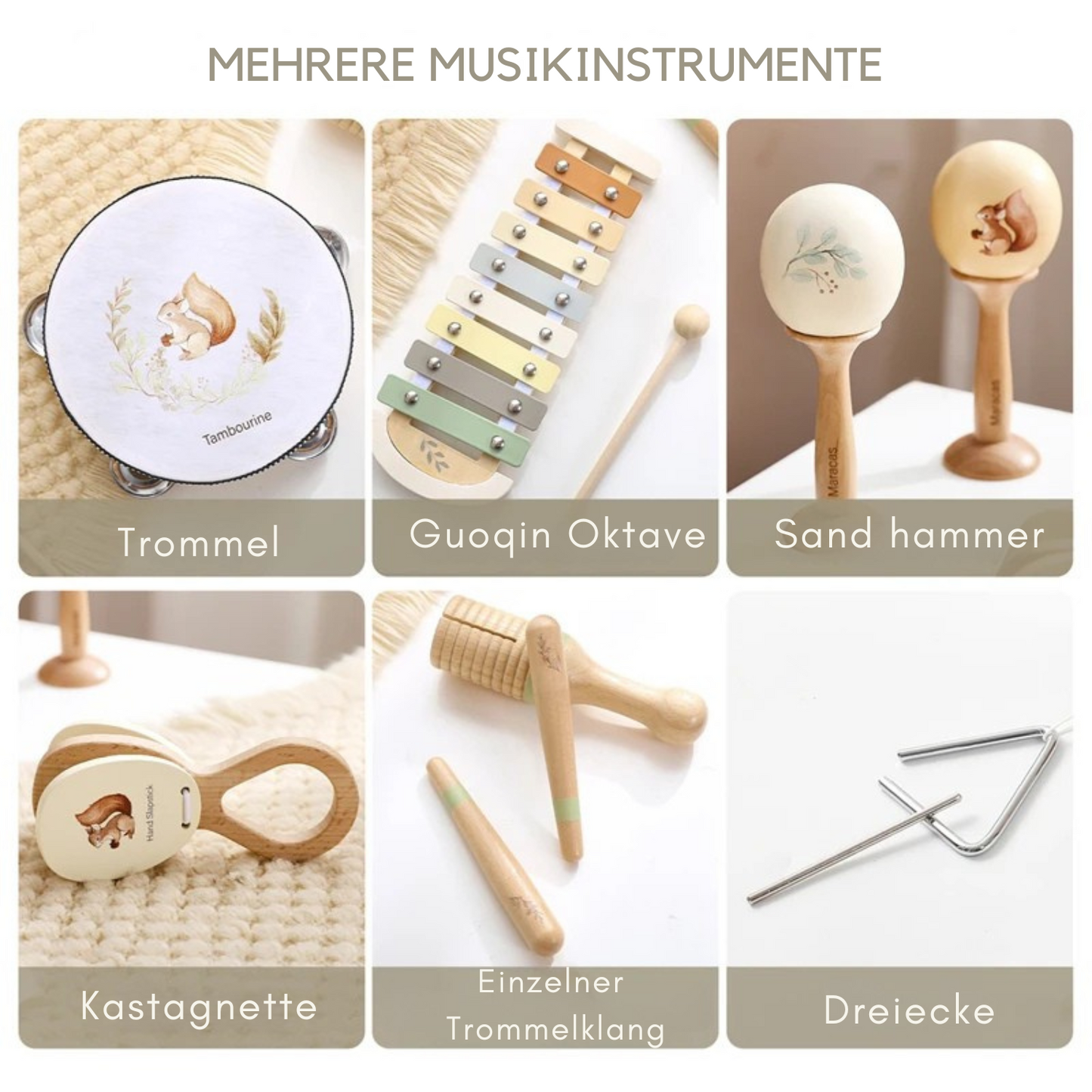 Musikinstrumente Set