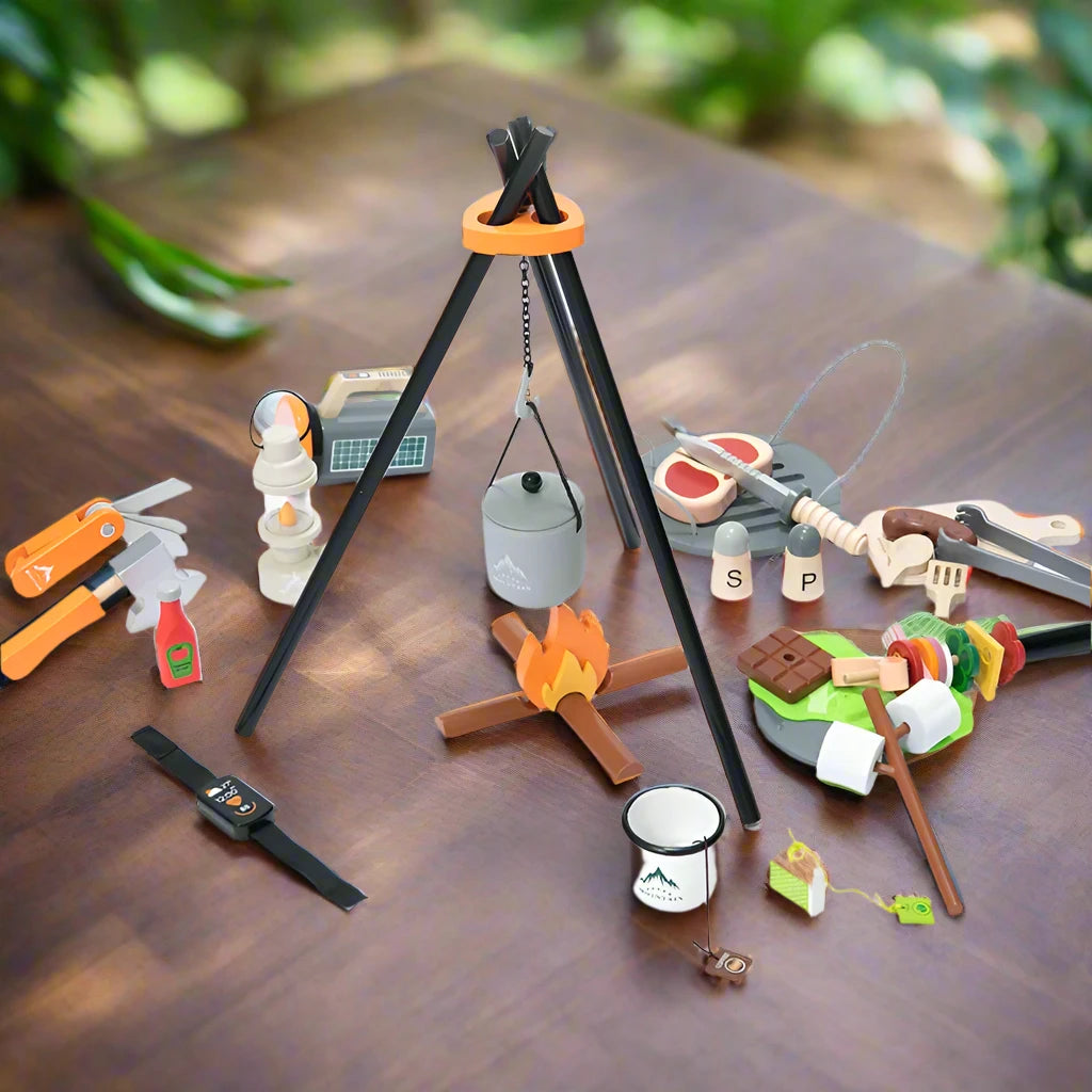 BBQ Set aus Holz