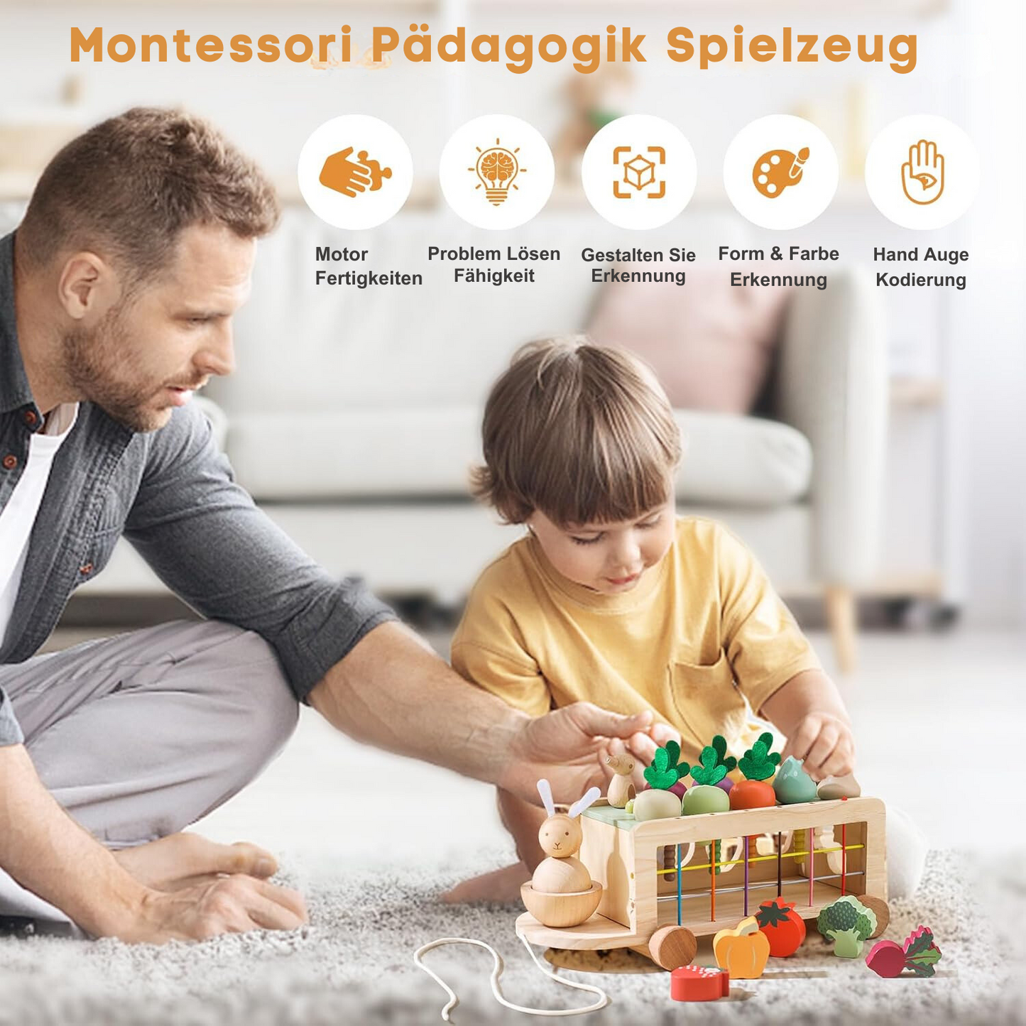 Karottenspielzeug
