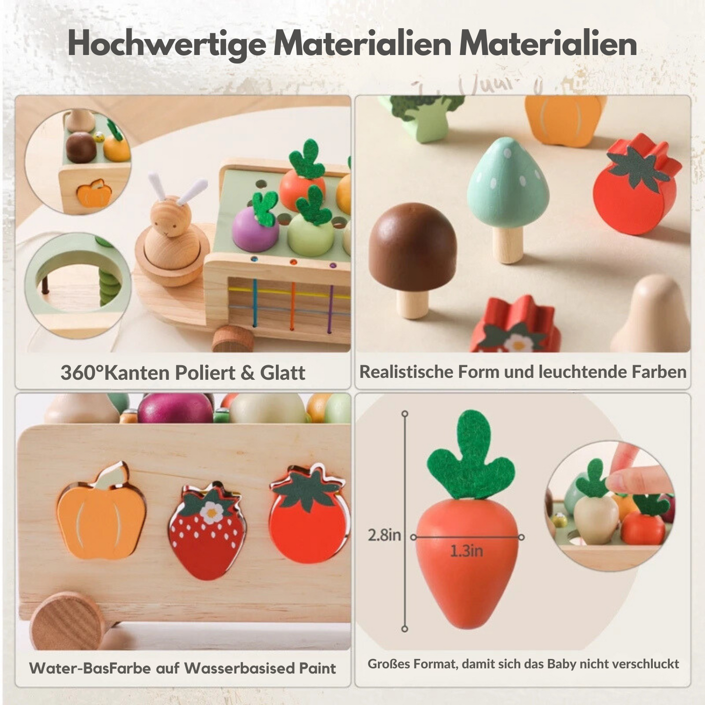 Karottenspielzeug