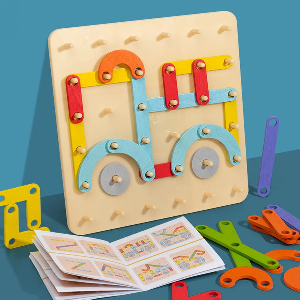 Spaßiges Steckbrett-Puzzle Set